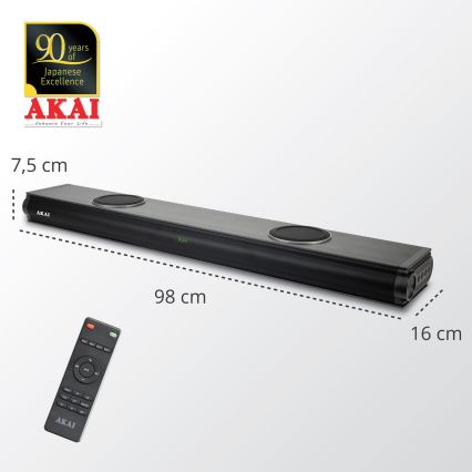 AKAI ASB-29 - Soundbar s aktivním subwooferem 120W/230V + dálkové ovládání