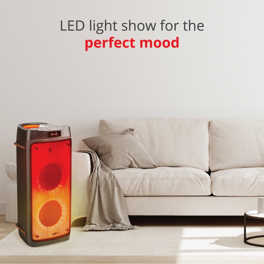 AKAI PARTY BOX 810 - Bezdrátový reproduktor 65W/230V 5000 mAh + dálkové ovládání