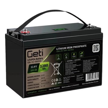 Akumulátor s displejem LiFePO4 12,8V/100Ah