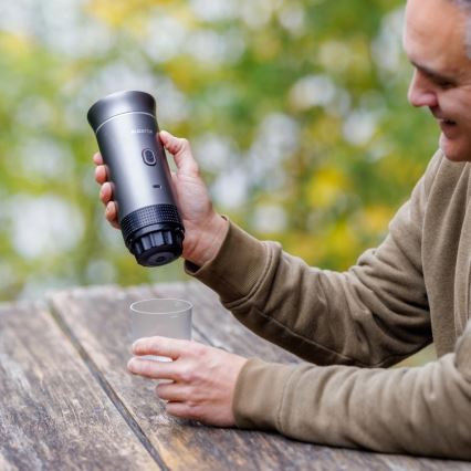 Aligator ACM002 - Cestovní nabíjecí kávovar PortaCaffé 3v1 72W/7500 mAh šedá