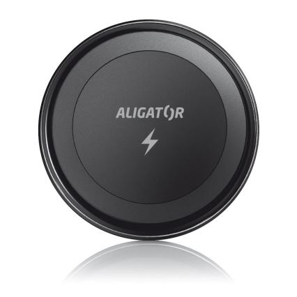 Aligator AMS05BK - Magnetický držák telefonu do auta s bezdrátovým nabíjením Qi 15W a MagSafe černá