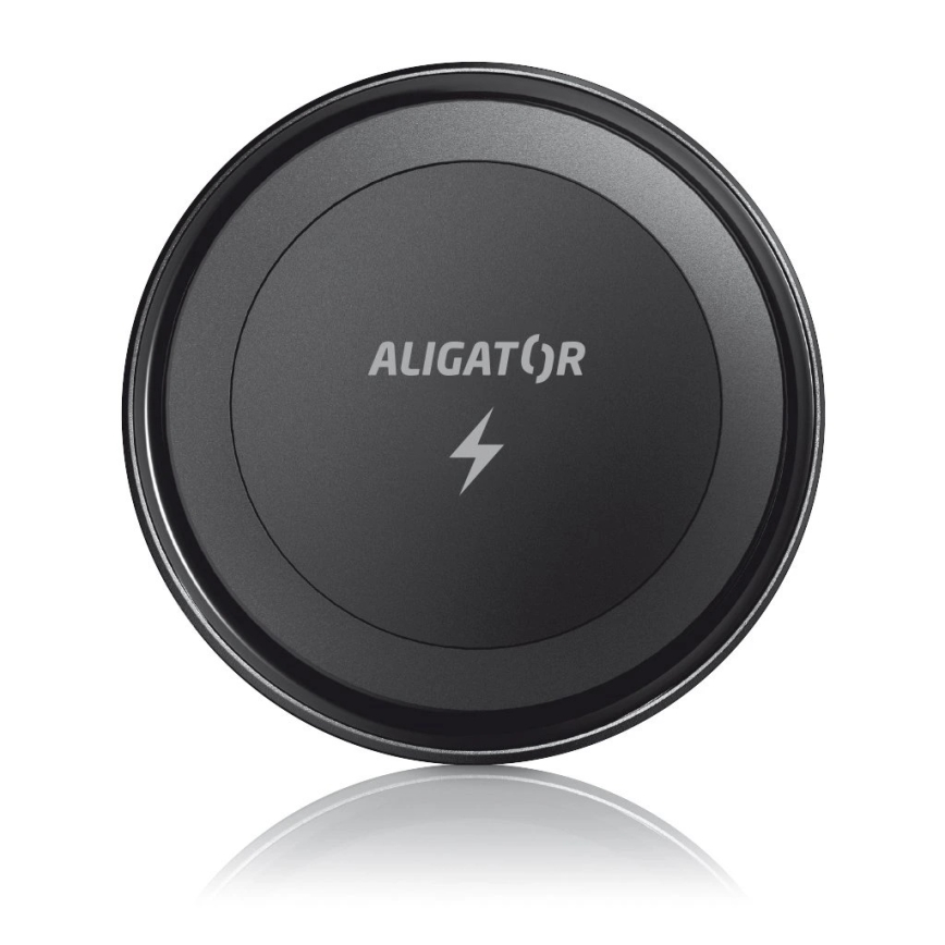 Aligator AMS05BK - Magnetický držák telefonu do auta s bezdrátovým nabíjením Qi 15W a MagSafe černá