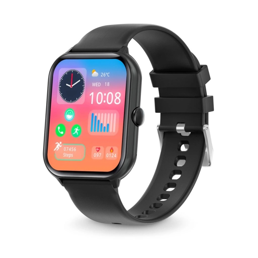 Aligator AW10BK - Chytré hodinky Watch GO 220 mAh IP67 černá