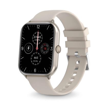 Aligator AW10SR - Chytré hodinky Watch GO 220 mAh IP67 krémová