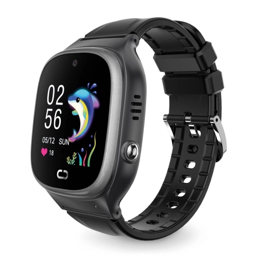 Aligator AW11BK - Chytré hodinky Watch Junior 2 450 mAh IP67 Wi-Fi černá