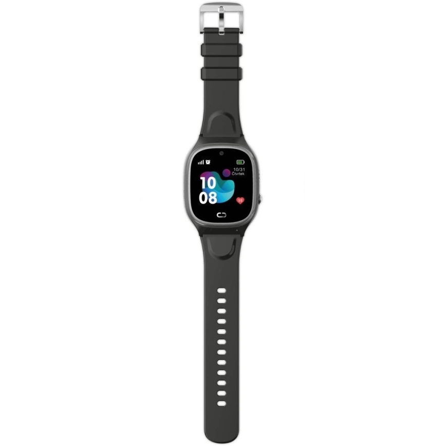 Aligator AW11BK - Chytré hodinky Watch Junior 2 450 mAh IP67 Wi-Fi černá