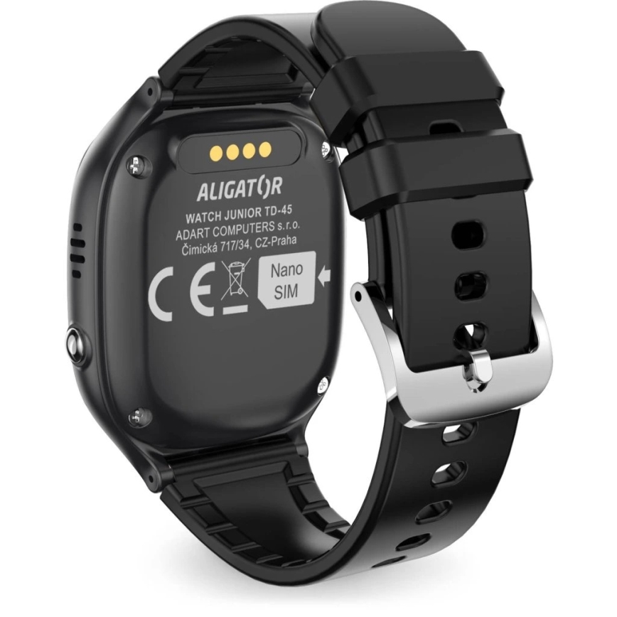 Aligator AW11BK - Chytré hodinky Watch Junior 2 450 mAh IP67 Wi-Fi černá
