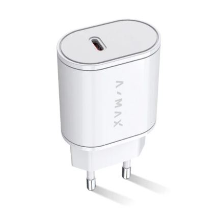 Aligator AX0001V - Rychlonabíjecí adaptér A-MAX Power Delivery 20W USB-C bílá