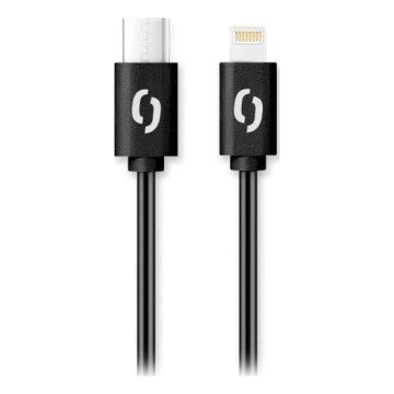 Aligator DATKP50 - USB kabel USB-C / Lightning 30W Power Delivery 1,5m černá