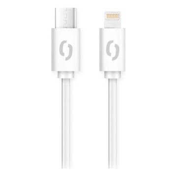 Aligator DATKP51 - USB kabel USB-C / Lightning 30W Power Delivery 1,5m bílá