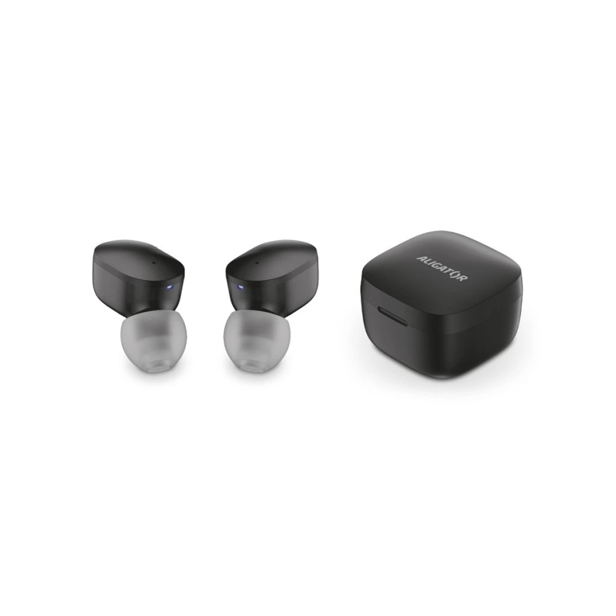 Aligator TWS05 - Bezdrátová sluchátka Pods LITE 200 mAh + 2x 30 mAh černá