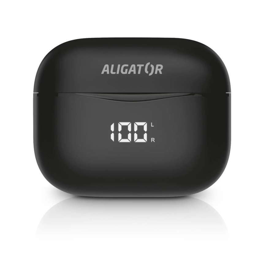 Aligator TWS06 - Bezdrátová sluchátka Pods PRO 3 200 mAh + 2x 30 mAh černá