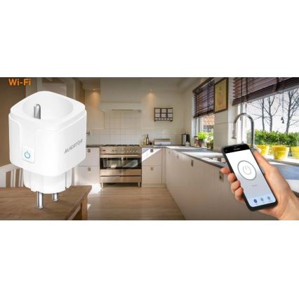 Aligator WAL001 - Chytrá zásuvka 3680W/230V/Typ E/16A Wi-Fi Tuya