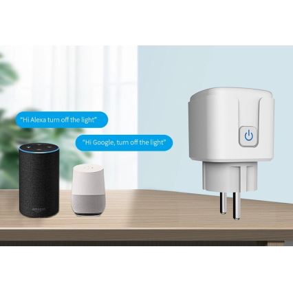 Aligator WAL001 - Chytrá zásuvka 3680W/230V/Typ E/16A Wi-Fi Tuya