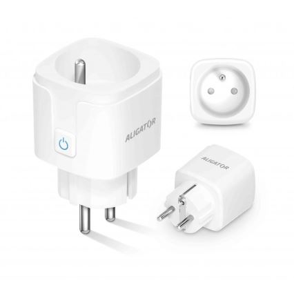 Aligator WAL001 - Chytrá zásuvka 3680W/230V/Typ E/16A Wi-Fi Tuya
