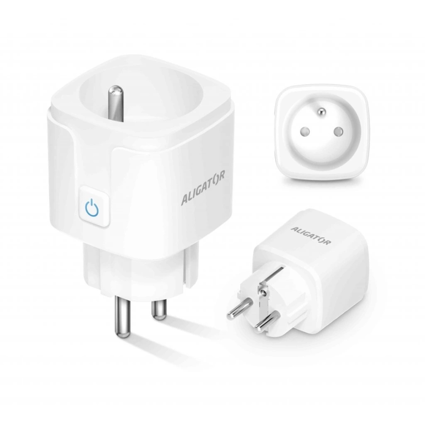 Aligator WAL001 - Chytrá zásuvka 3680W/230V/Typ E/16A Wi-Fi Tuya