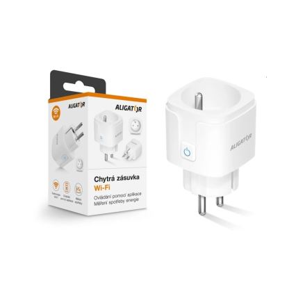 Aligator WAL001 - Chytrá zásuvka 3680W/230V/Typ E/16A Wi-Fi Tuya