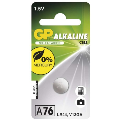 Alkalická baterie knoflíková A76 GP ALKALINE 1,5V/110 mAh