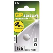 Alkalická baterie knoflíková LR43 GP ALKALINE 1,5V/70 mAh