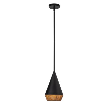 Alora Mood - Lustr na tyči DAPHNE 1xE27/60W/230V pr. 18,1 cm černá/hnědá