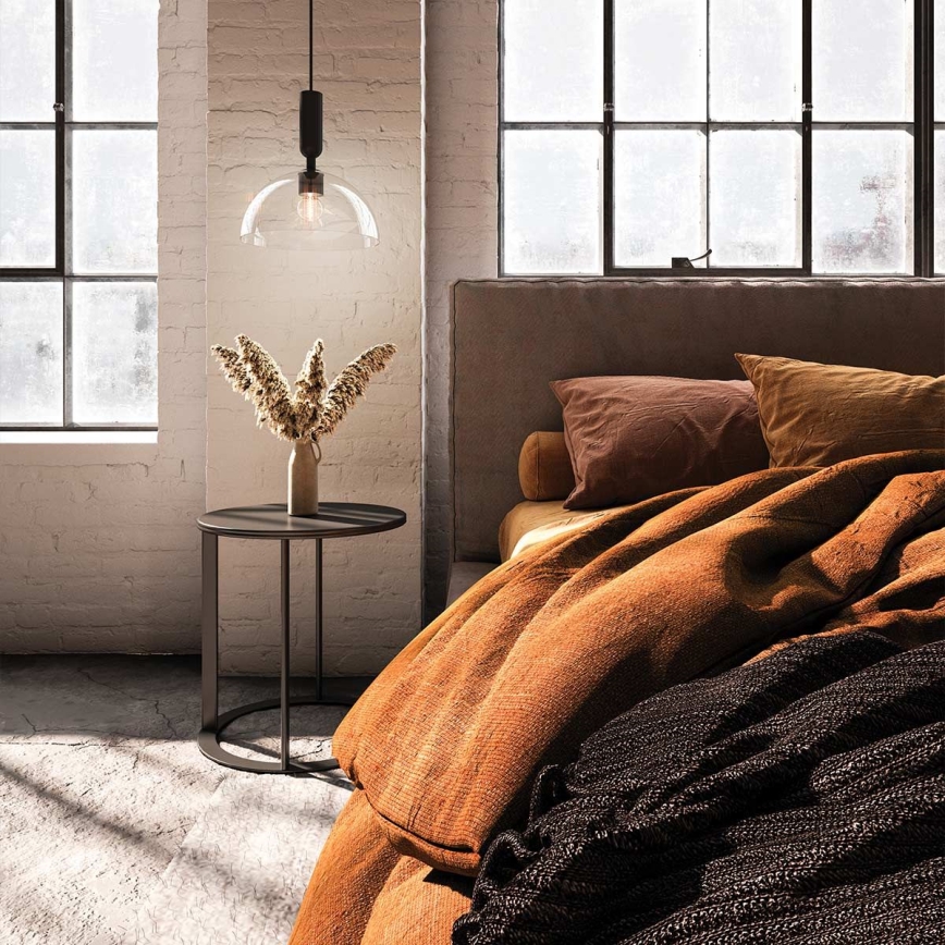 Alora Mood - Lustr na tyči JUDE 1xE27/60W/230V černá