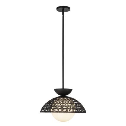 Alora Mood - Lustr na tyči PERTH 1xE27/60W/230V pr. 37,5 cm černá