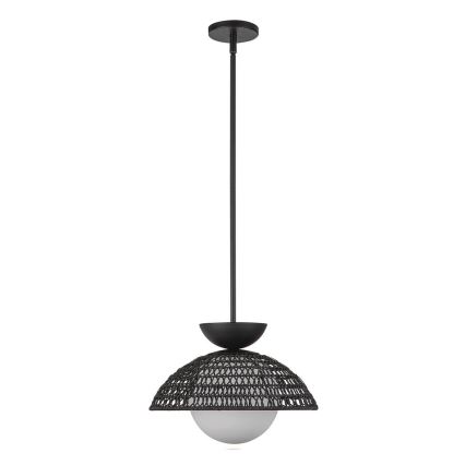 Alora Mood - Lustr na tyči PERTH 1xE27/60W/230V pr. 37,5 cm černá