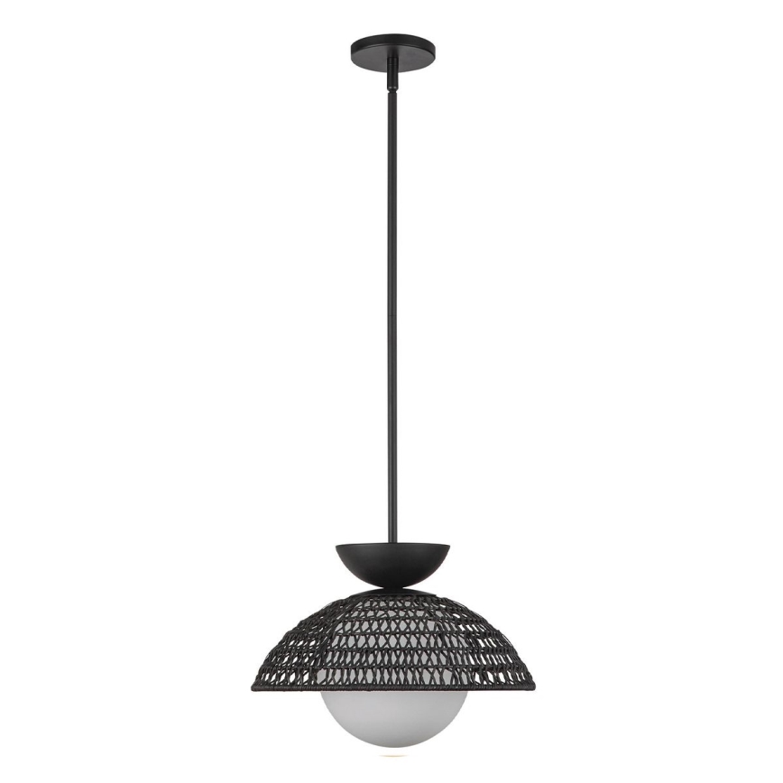 Alora Mood - Lustr na tyči PERTH 1xE27/60W/230V pr. 37,5 cm černá