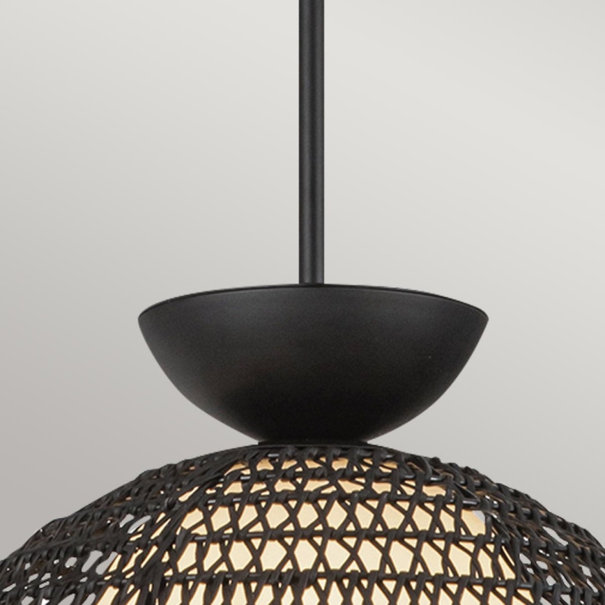 Alora Mood - Lustr na tyči PERTH 1xE27/60W/230V pr. 37,5 cm černá