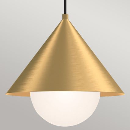 Alora Mood - Lustr na lanku REMYCK 1xE27/60W/230V pr. 34,3 cm zlatá