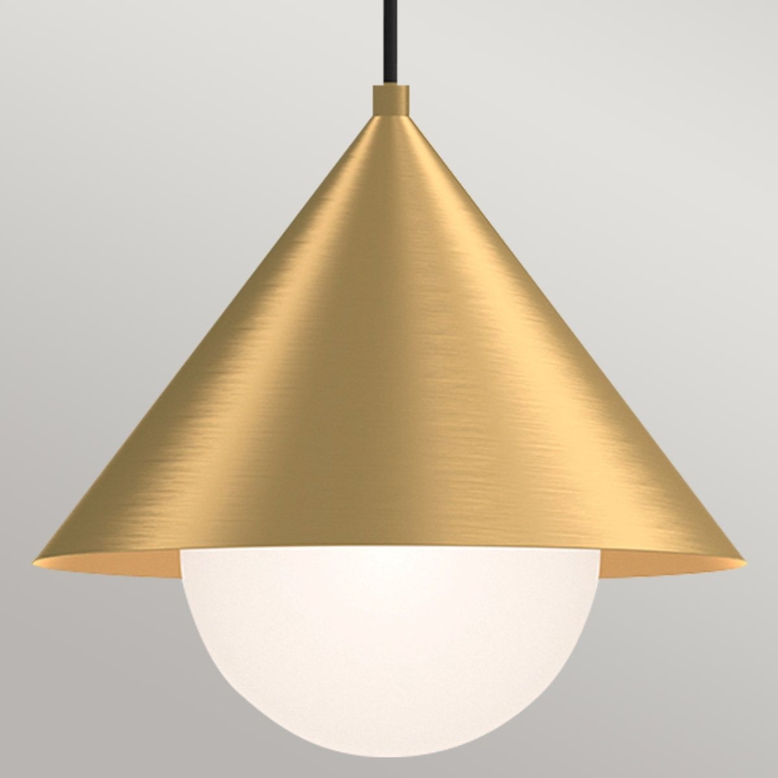 Alora Mood - Lustr na lanku REMYCK 1xE27/60W/230V pr. 34,3 cm zlatá