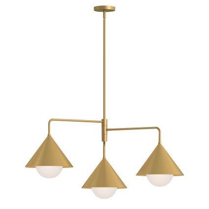 Alora Mood - Lustr na tyči REMYCK 3xE27/60W/230V zlatá