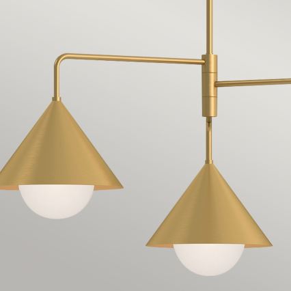 Alora Mood - Lustr na tyči REMYCK 3xE27/60W/230V zlatá