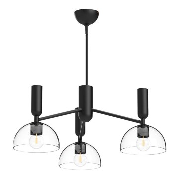 Alora Mood - Lustr na tyči JUDE 3xE27/60W/230V černá