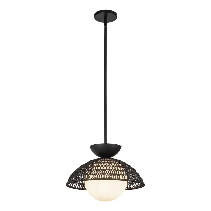 Alora Mood - Lustr na tyči PERTH 1xE27/60W/230V pr. 37,5 cm černá