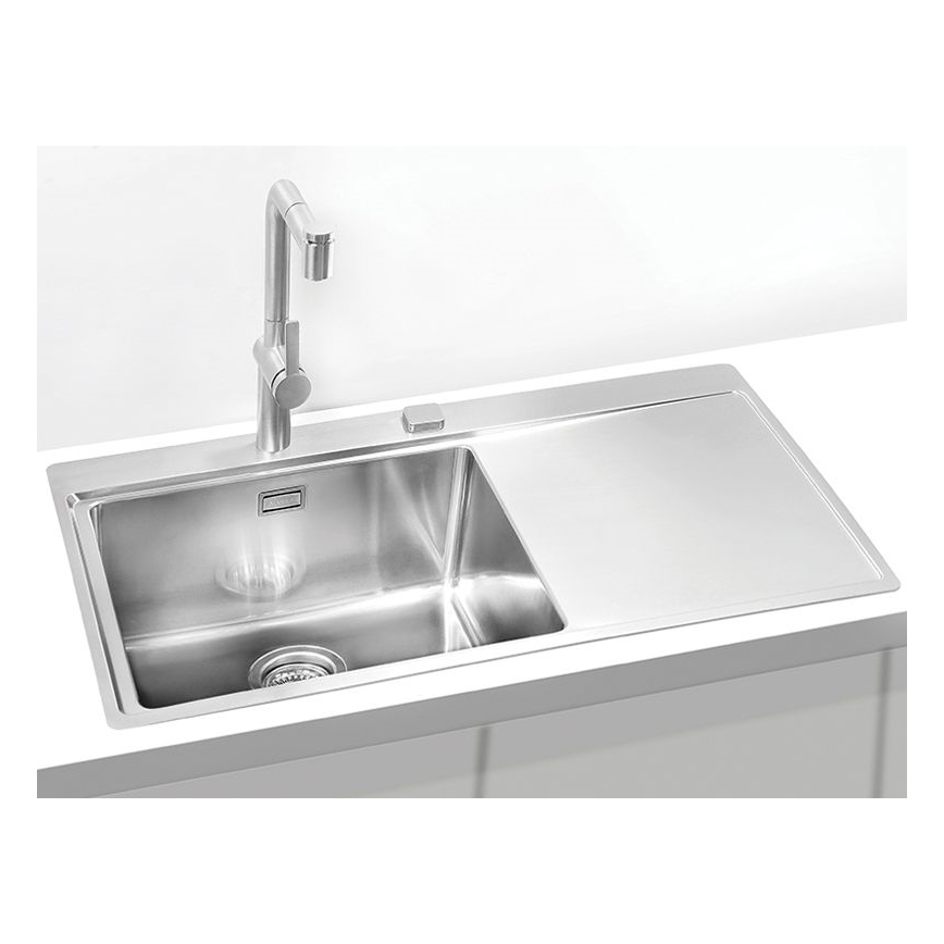 ALVEUS 1103652 - Kuchyňský dřez PURE 86x52,5 cm satin, levý