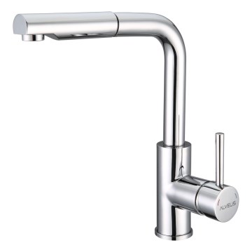 ALVEUS 1135365 - Dřezová baterie s vytahovací sprškou SARA 29,7 cm lesklý chrom