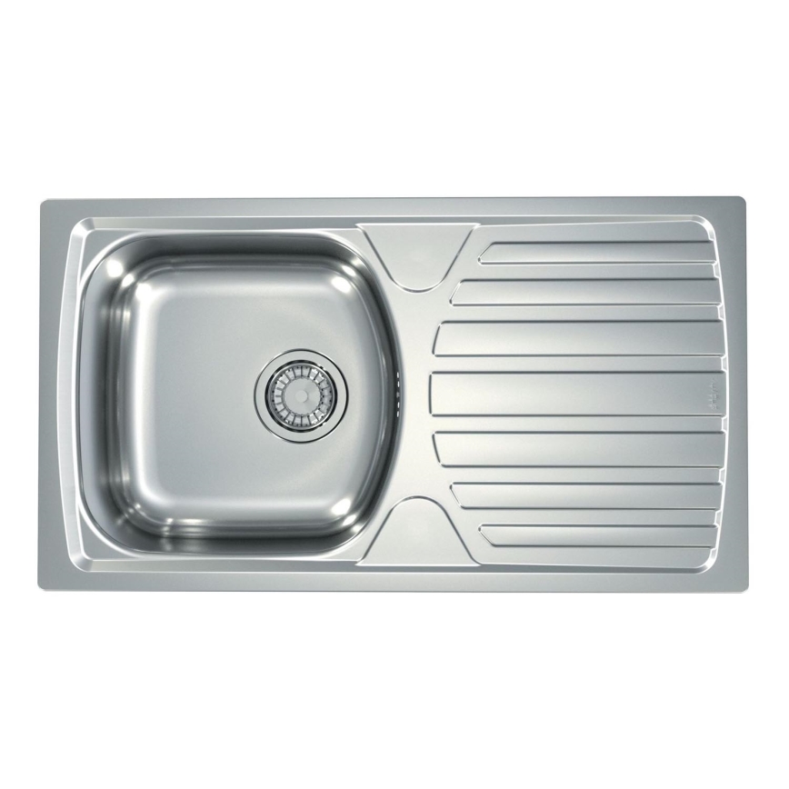 ALVEUS 1136539 - Kuchyňský dřez BASIC 78x43,5 cm matná ocel/satin, velká výpusť