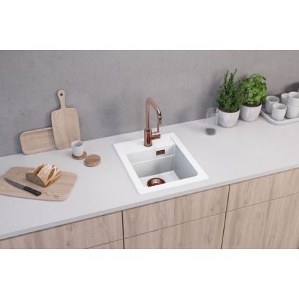 ALVEUS 1139079 - Kuchyňský dřez ATROX 50x40 cm granit/bílá