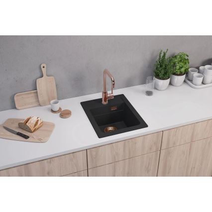 ALVEUS 1139771 - Kuchyňský dřez ATROX 50x40 cm granit/černá
