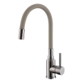 ALVEUS 1144429 - Dřezová baterie s flexibilním ramínkem MINTAS 34 cm kartáčovaná ocel/béžová