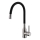 ALVEUS 1144432 - Dřezová baterie s flexibilním ramínkem MINTAS 34 cm kartáčovaná ocel/černá