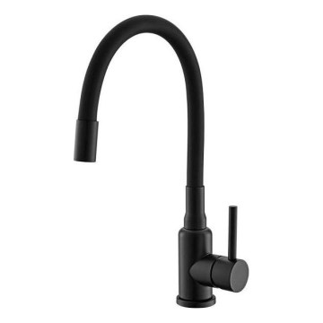 ALVEUS 1144433 - Dřezová baterie s flexibilním ramínkem MINTAS 34 cm matná černá