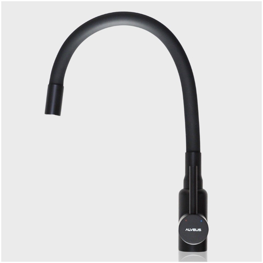 ALVEUS 1144433 - Dřezová baterie s flexibilním ramínkem MINTAS 34 cm matná černá