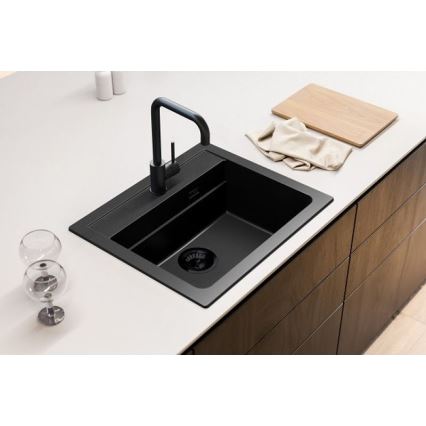 ALVEUS 1148162 - Kuchyňský dřez ATROX 59x50 cm granit/černá