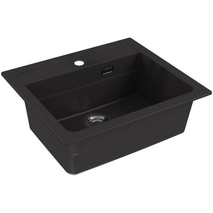 ALVEUS 1148162 - Kuchyňský dřez ATROX 59x50 cm granit/černá