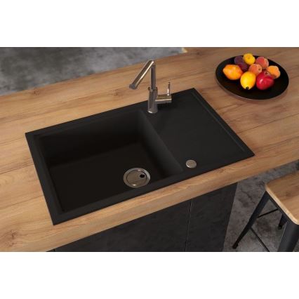 ALVEUS 1149117 - Kuchyňský dřez INTERMEZZO 78x48 cm granit/černá