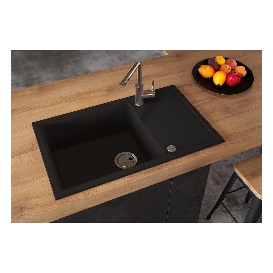 ALVEUS 1149117 - Kuchyňský dřez INTERMEZZO 78x48 cm granit/černá