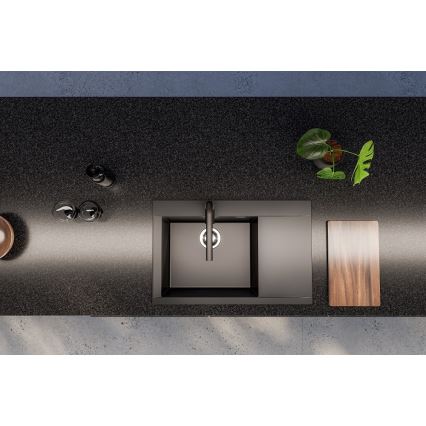 ALVEUS 1149304 - Kuchyňský dřez PURE 79x51,5 cm granit/černá