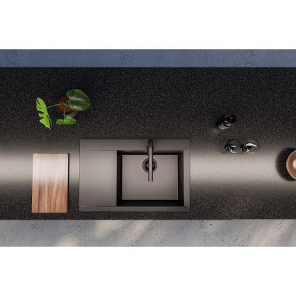 ALVEUS 1149504 - Kuchyňský dřez PURE 79x51,5 cm granit/černá